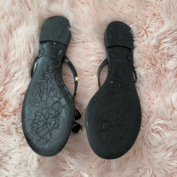 Black Valentino rock stud sandals size 9/39 - Picture 5 of 6